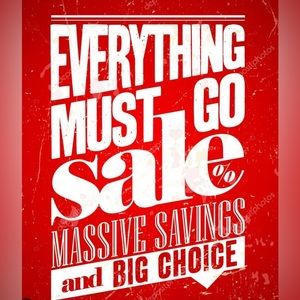 Everything Must Go Sale